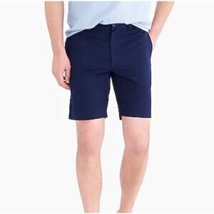 J Crew Size 30 Shorts 9" Gramercy Flex Navy Blue Khaki Short Casual Cotton Men's